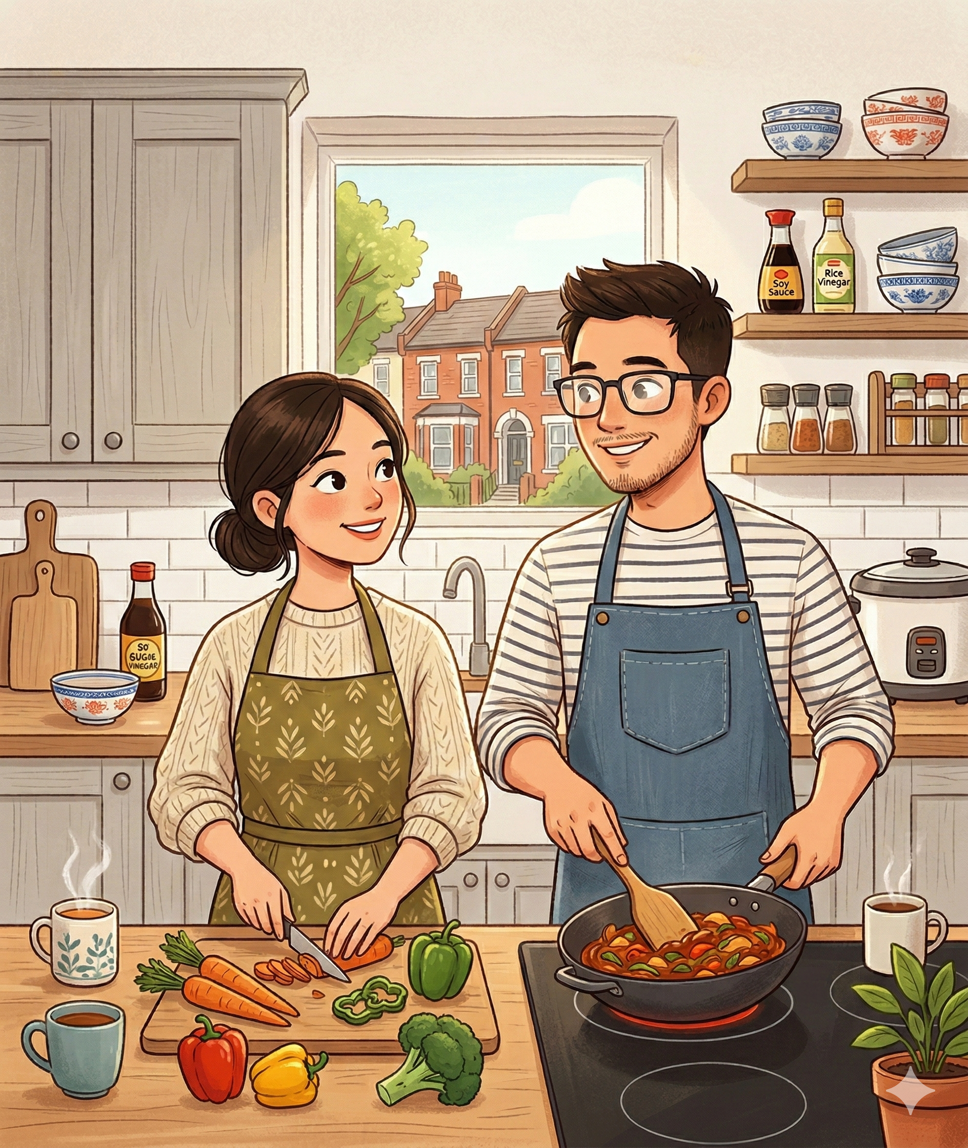 SimplePenny - Cooking together in our kitchen