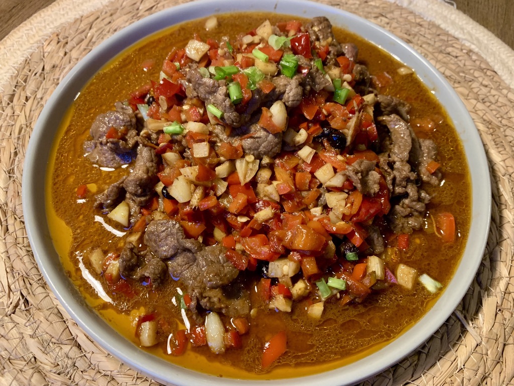 Lucky Red Hot Beef Stir-Fry (10 Minutes)